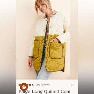 Find me now the label - PAIGE LONG QUILTED JACKET